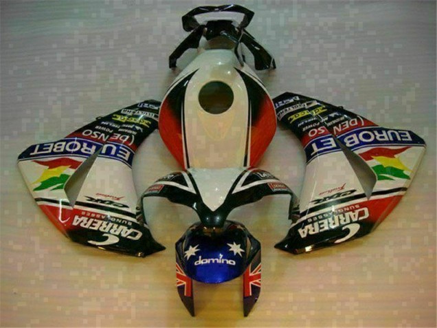 Branco Azul Abs Kit Completos Carenagem CBR 1000RR 08-11 Branco Azul Abs Kit Completos Carenagem CBR 1000RR 08-11