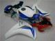 Branco Azul Abs Kits Carenagem CBR 1000RR 08-11 Branco Azul Abs Kits Carenagem CBR 1000RR 08-11