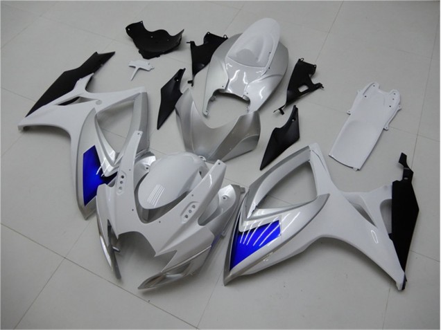 Branco Azul Abs Kits Completos Carenagem GSXR 600 / 750 K6 06-07 Branco Azul Abs Kits Completos Carenagem GSXR 600 / 750 K6 06-07