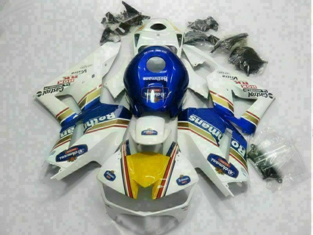 Branco Azul Carenagem CBR 600RR 13-21 Branco Azul Carenagem CBR 600RR 13-21