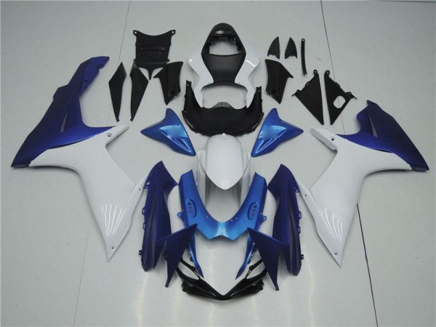 Branco Azul Carenagem GSXR 1000 K1 00-02 Branco Azul Carenagem GSXR 1000 K1 00-02