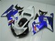 Branco Azul Carenagem GSXR 600 / 750 K1 K2 K3 01-03 Branco Azul Carenagem GSXR 600 / 750 K1 K2 K3 01-03