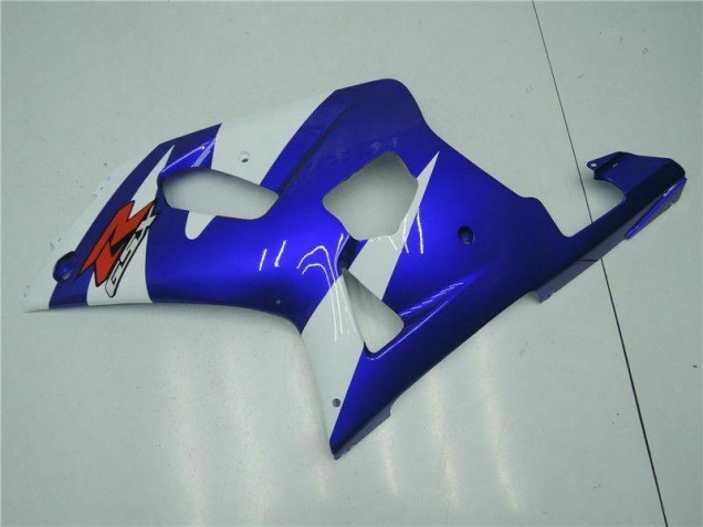 Branco Azul Carenagem GSXR 600 / 750 K1 K2 K3 01-03 Branco Azul Carenagem GSXR 600 / 750 K1 K2 K3 01-03