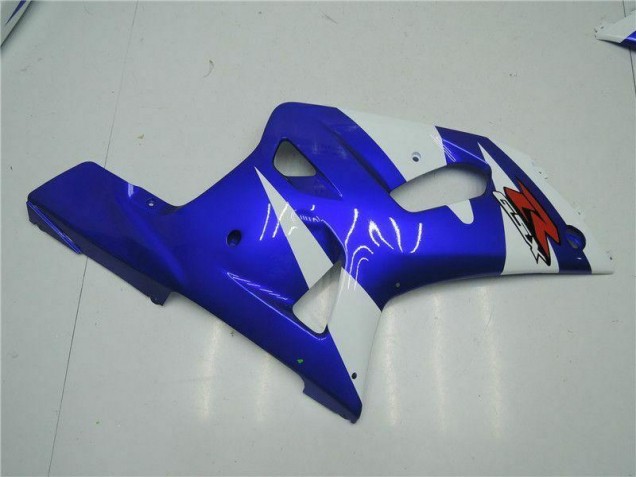 Branco Azul Carenagem GSXR 600 / 750 K1 K2 K3 01-03 Branco Azul Carenagem GSXR 600 / 750 K1 K2 K3 01-03