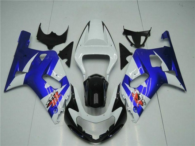 Branco Azul Carenagem GSXR 600 / 750 K1 K2 K3 01-03 Branco Azul Carenagem GSXR 600 / 750 K1 K2 K3 01-03