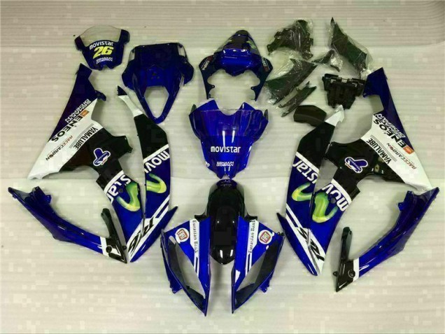 Branco Azul Carenagem & Plástico R6 08-16 Branco Azul Carenagem & Plástico R6 08-16