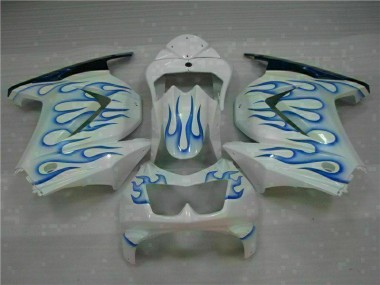 Branco Azul Chama Carenagem EX250 08-12