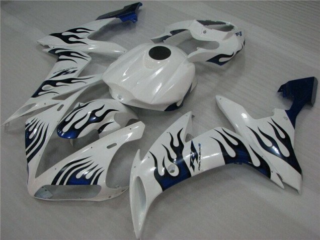 Branco Azul Chama Carenagem R1 04-06 Branco Azul Chama Carenagem R1 04-06