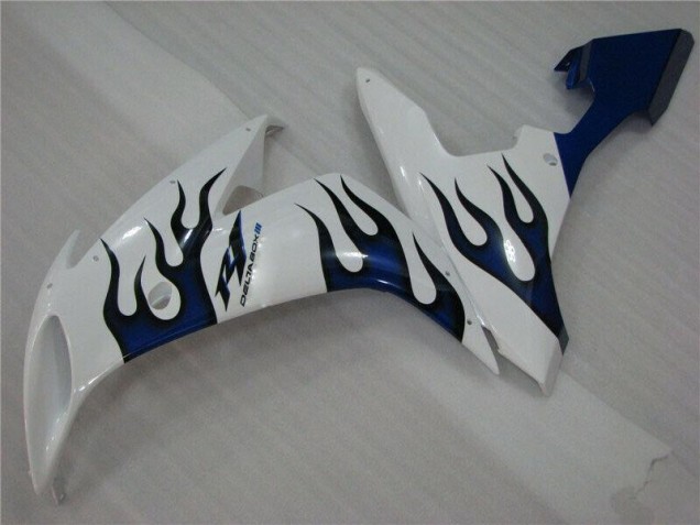 Branco Azul Chama Carenagem R1 04-06 Branco Azul Chama Carenagem R1 04-06