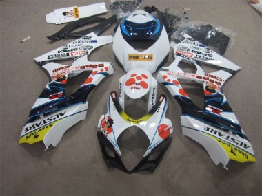 Branco Azul Dark Dog Carenagem GSXR 1000 K7 07-08