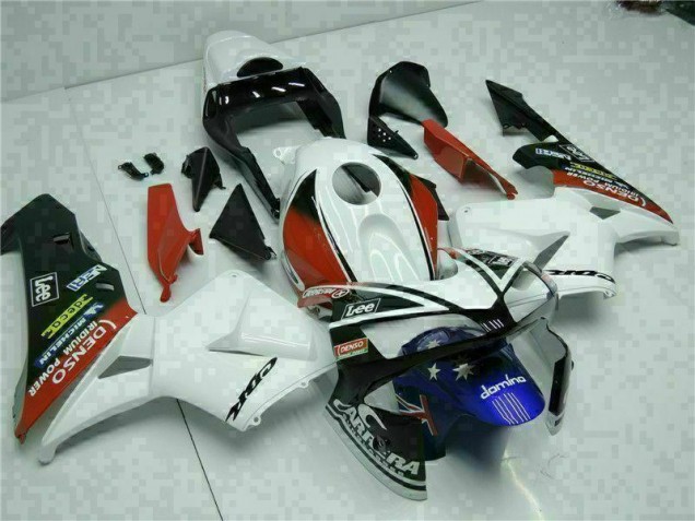 Branco Azul Kits Completo Carenagem CBR 600RR 03-04 Branco Azul Kits Completo Carenagem CBR 600RR 03-04