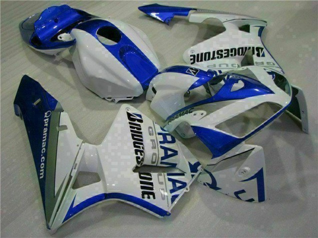 Branco Azul Plásticos CBR 600RR 05-06 Branco Azul Plásticos CBR 600RR 05-06
