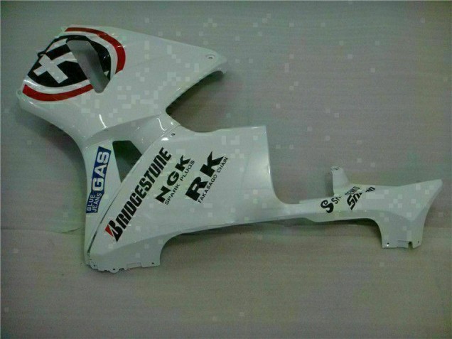 Branco Azul R 2 Carenagem CBR 600RR 03-04 Branco Azul R 2 Carenagem CBR 600RR 03-04