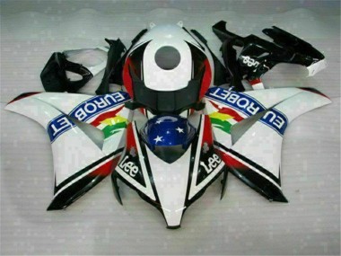 Branco Azul Vermelho Eurobet Lee Carenagem CBR 1000RR 08-11