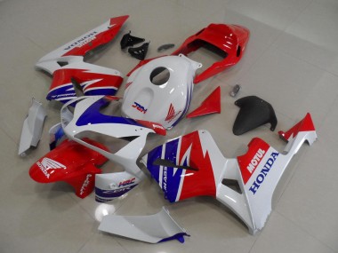 Branco Azul Vermelho Motul HRC Carenagem CBR 600RR 05-06