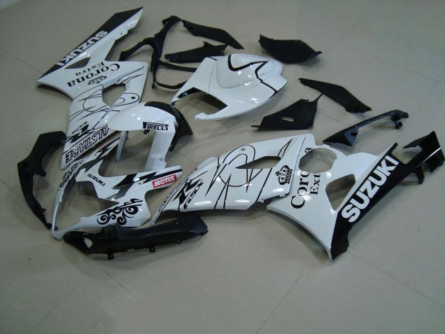 Branco Corona Carenagem GSXR 1000 K5 05-06 Branco Corona Carenagem GSXR 1000 K5 05-06