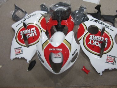Branco Lucky Strike Motul Carenagem GSXR 1300 Hayabusa 96-07