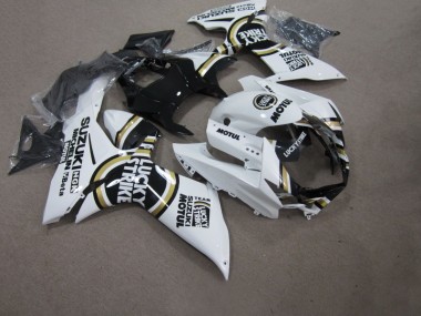 Branco Lucky Strike Preto Motul Carenagem GSXR 750 K11 11-21