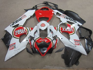 Branco Lucky Strike Vermelho Motul Carenagem & Plástico GSXR 1000 K5 05-06
