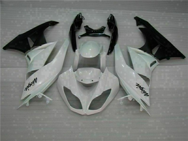 Branco Preto Abs Kits Carenagem ZX6R 09-12 Branco Preto Abs Kits Carenagem ZX6R 09-12