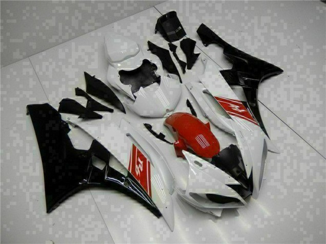 Branco Preto Abs Kits Completos Carenagem R6 06-07 Branco Preto Abs Kits Completos Carenagem R6 06-07