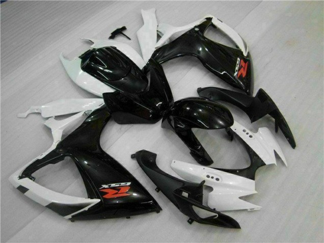 Branco Preto Abs Plásticos GSXR 600 / 750 K6 06-07 Branco Preto Abs Plásticos GSXR 600 / 750 K6 06-07