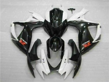 Branco Preto Abs Plásticos GSXR 600 / 750 K6 06-07
