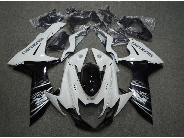 Branco Preto Carenagem GSXR 750 K11 11-21 Branco Preto Carenagem GSXR 750 K11 11-21