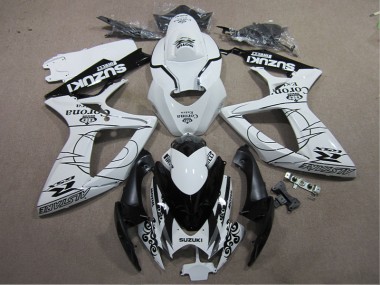 Branco Preto Corona Extra Carenagem GSXR 600 K6 06-07