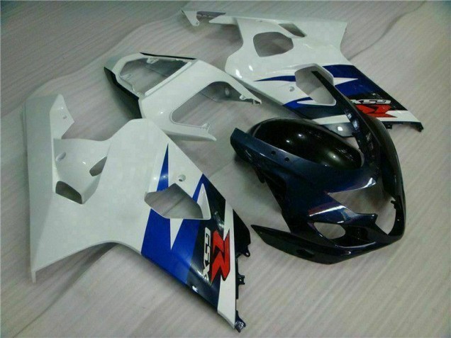 Branco Preto Injeção Kits Carenagem GSXR 600 / 750 K4 04-05 Branco Preto Injeção Kits Carenagem GSXR 600 / 750 K4 04-05
