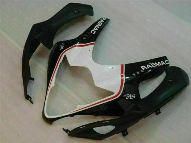 Branco Preto Kit Carenagem GSXR 1000 K5 05-06 Branco Preto Kit Carenagem GSXR 1000 K5 05-06