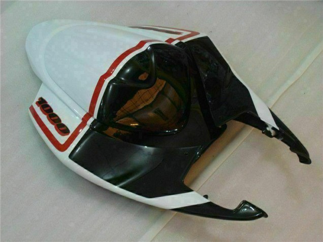 Branco Preto Kit Carenagem GSXR 1000 K5 05-06 Branco Preto Kit Carenagem GSXR 1000 K5 05-06