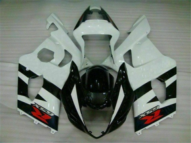 Branco Preto Plásticos GSXR 1000 K3 03-04 Branco Preto Plásticos GSXR 1000 K3 03-04