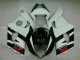 Branco Preto Plásticos GSXR 1000 K3 03-04 Branco Preto Plásticos GSXR 1000 K3 03-04