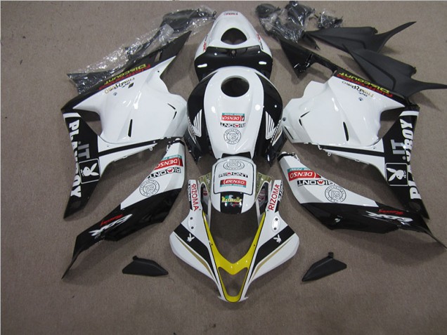 Branco Preto RIZOMA Carenagem CBR 600RR 09-12 Branco Preto RIZOMA Carenagem CBR 600RR 09-12