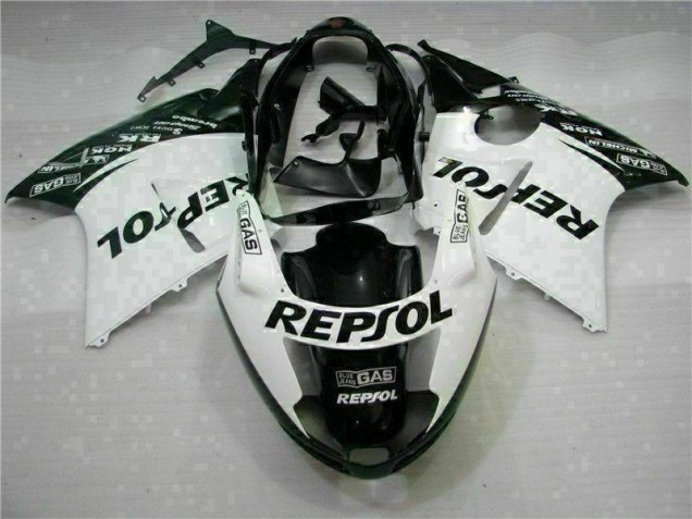 Branco Preto Repsol Carenagem CBR 1100 XX 96-07 Branco Preto Repsol Carenagem CBR 1100 XX 96-07