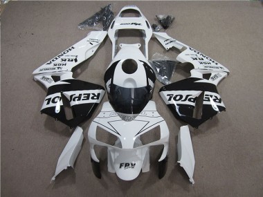 Branco Preto Repsol Kit Completo Carenagem CBR 600RR 05-06