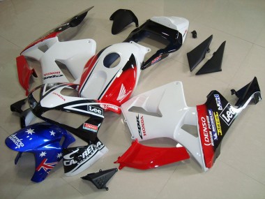 Branco Preto Vermelho Lee Carenagem CBR 600RR 03-04