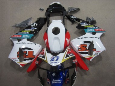 Branco Vermelho Azul 27 Carenagem CBR 600RR 03-04
