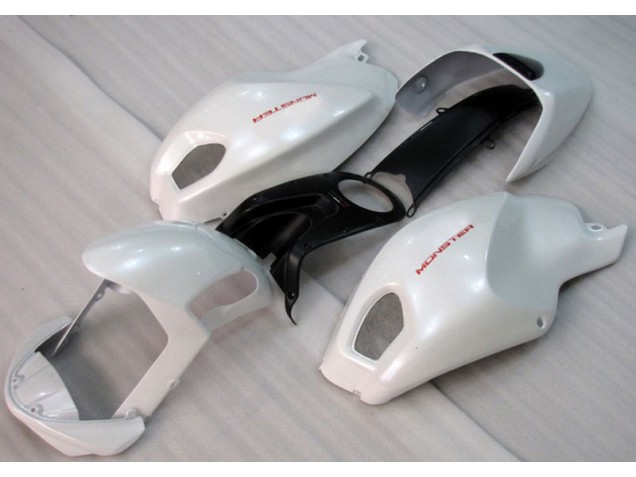 Branco Vermelho Monster Carenagem Ducati Monster 696 08-12 Branco Vermelho Monster Carenagem Ducati Monster 696 08-12