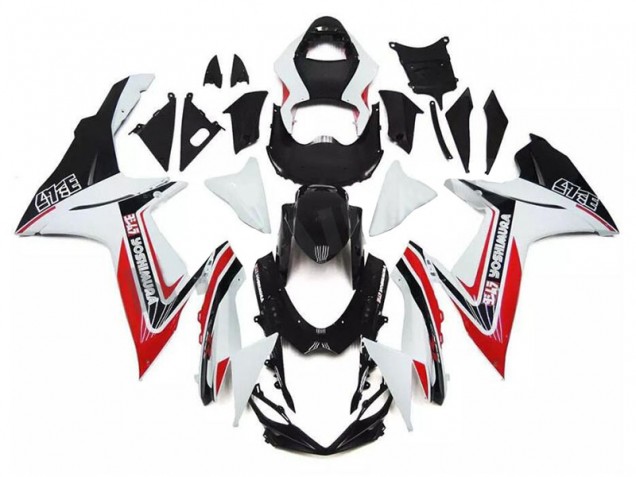 Branco Vermelho Preto Carenagem GSXR 600 / 750 K11 11-21 Branco Vermelho Preto Carenagem GSXR 600 / 750 K11 11-21