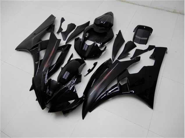 Brilhante Preto Fosco Carenagem R6 06-07 Brilhante Preto Fosco Carenagem R6 06-07