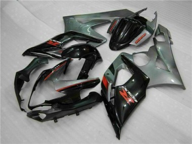 Cinzento Preto Carenagem & Plástico GSXR 1000 K5 05-06