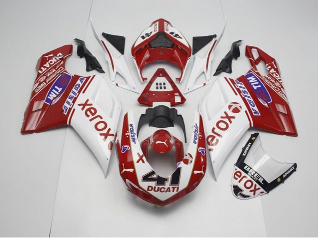 Estilo OEM Xerox & 41 Carenagem Ducati 848 1098 1198 07-14 Estilo OEM Xerox & 41 Carenagem Ducati 848 1098 1198 07-14