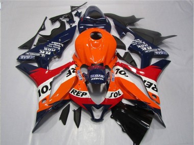 Laranja Azul Preto Repsol Carenagem CBR 600RR 07-08