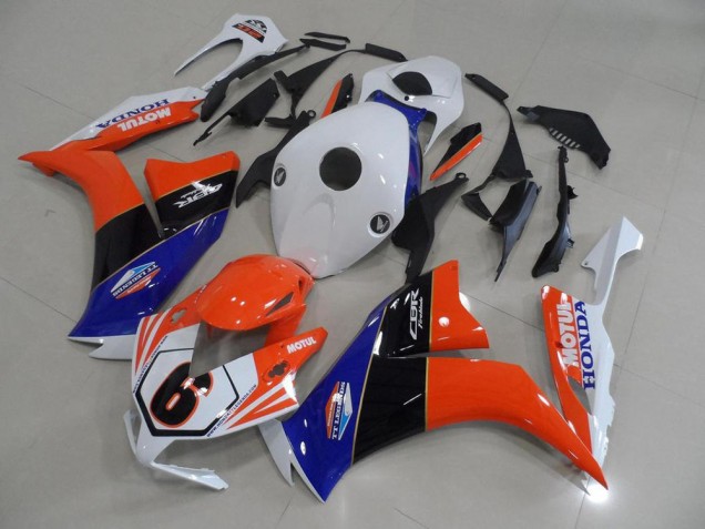 Laranja Branco TT Legend Carenagem CBR 1000RR 12-16 Laranja Branco TT Legend Carenagem CBR 1000RR 12-16