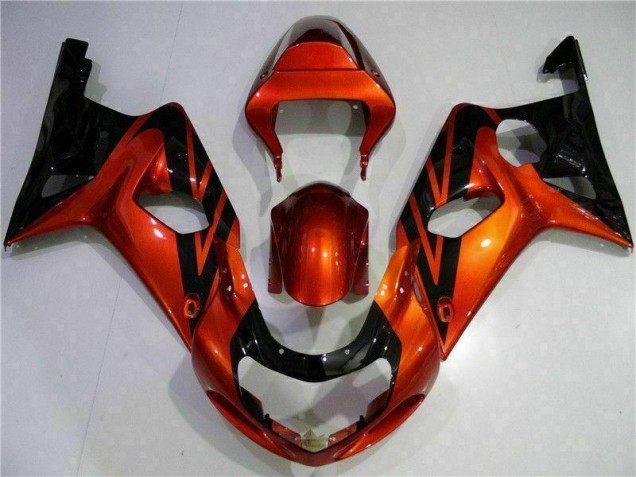 Laranja Preto Carenagem GSXR 1000 K1 00-02 Laranja Preto Carenagem GSXR 1000 K1 00-02