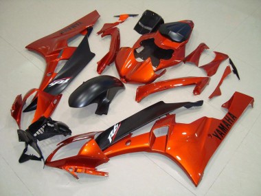 Laranja Preto Fosco Kit Carenagem R6 06-07