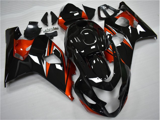 Laranja Preto Kits Carenagem GSXR 600 / 750 K4 04-05 Laranja Preto Kits Carenagem GSXR 600 / 750 K4 04-05