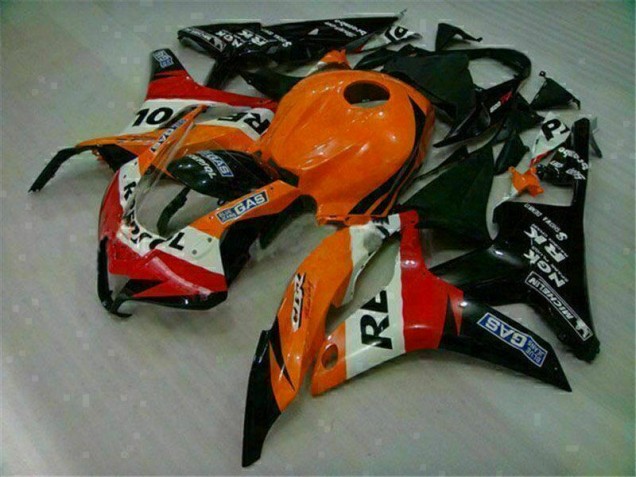 Laranja Preto Repsol Injeção Kit Carenagem CBR 600RR 07-08 Laranja Preto Repsol Injeção Kit Carenagem CBR 600RR 07-08